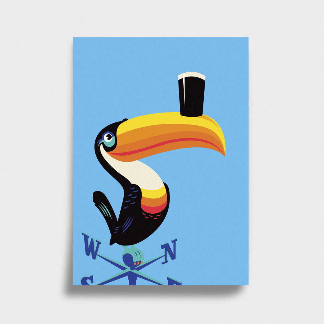 TOUCAN (BLUE) Print