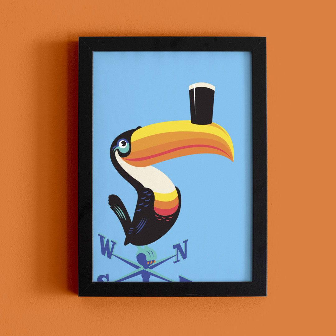 TOUCAN (BLUE) Print